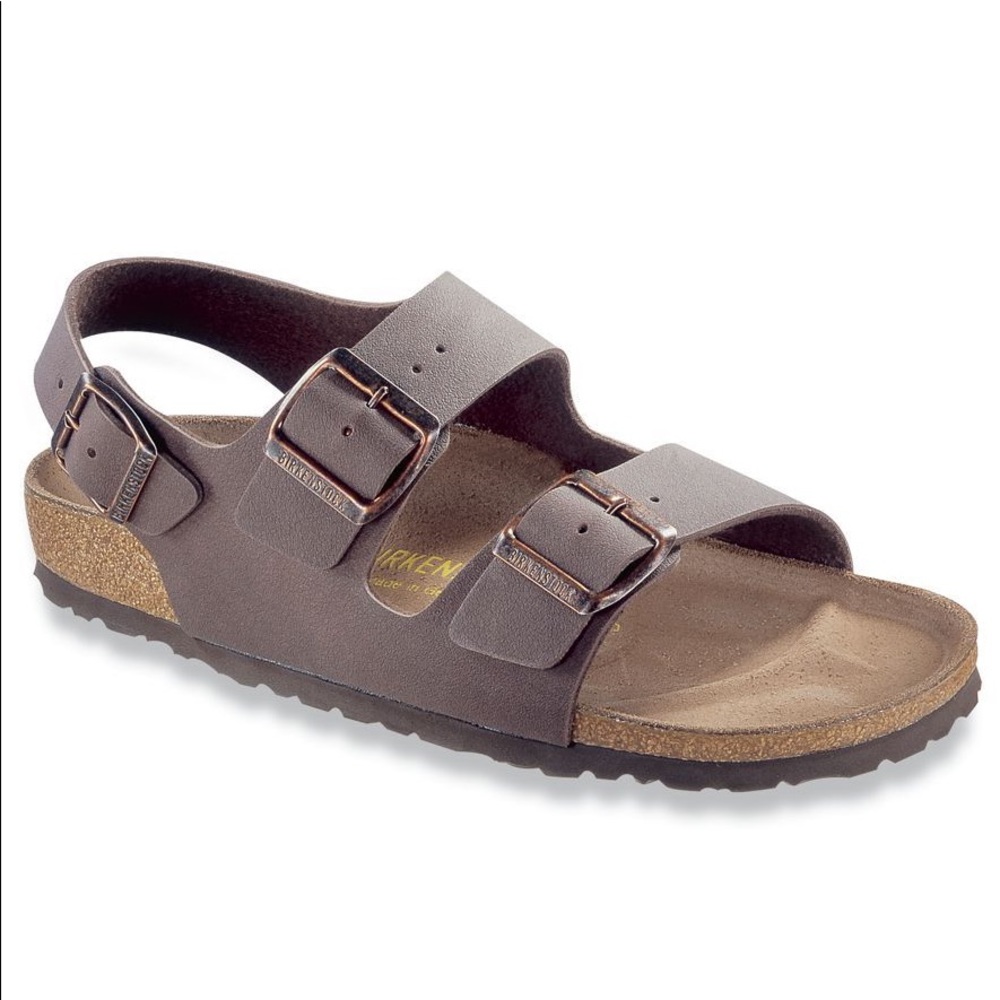 Brown leather Birkenstock’s